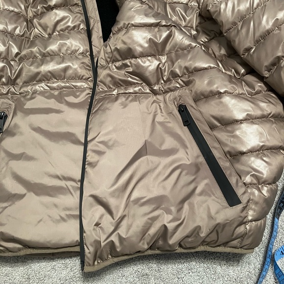 Kenneth Cole Bronze Gold Puffer Jacket Size XXL EUC - Picture 2 of 12